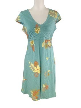 NWT Toad&Co Amelia Floral Organic Cotton Tencel Dress M Boho Coastal Cottagecore